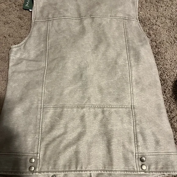 Lysse leather gray vest - Picture 2 of 3